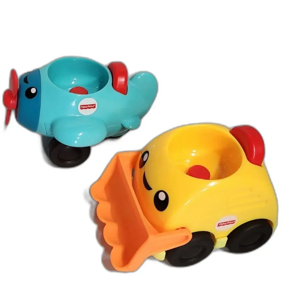 Fisher-Price Press & Rattle Racers – Vehicle Only Lot - Toddler Push Toys